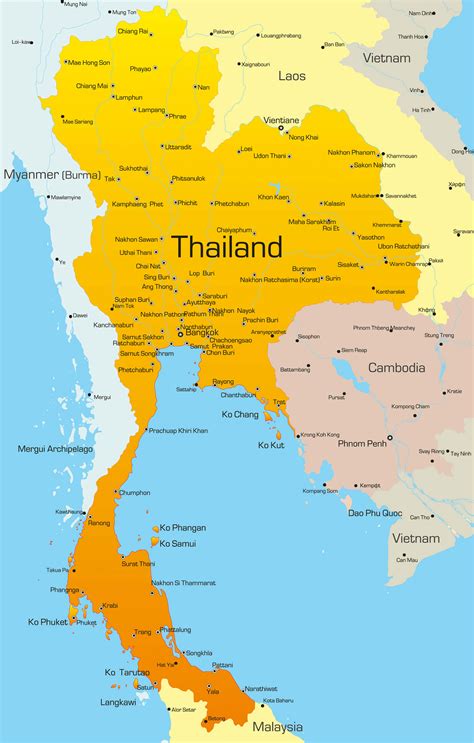 thai landen|Thailand Maps & Facts